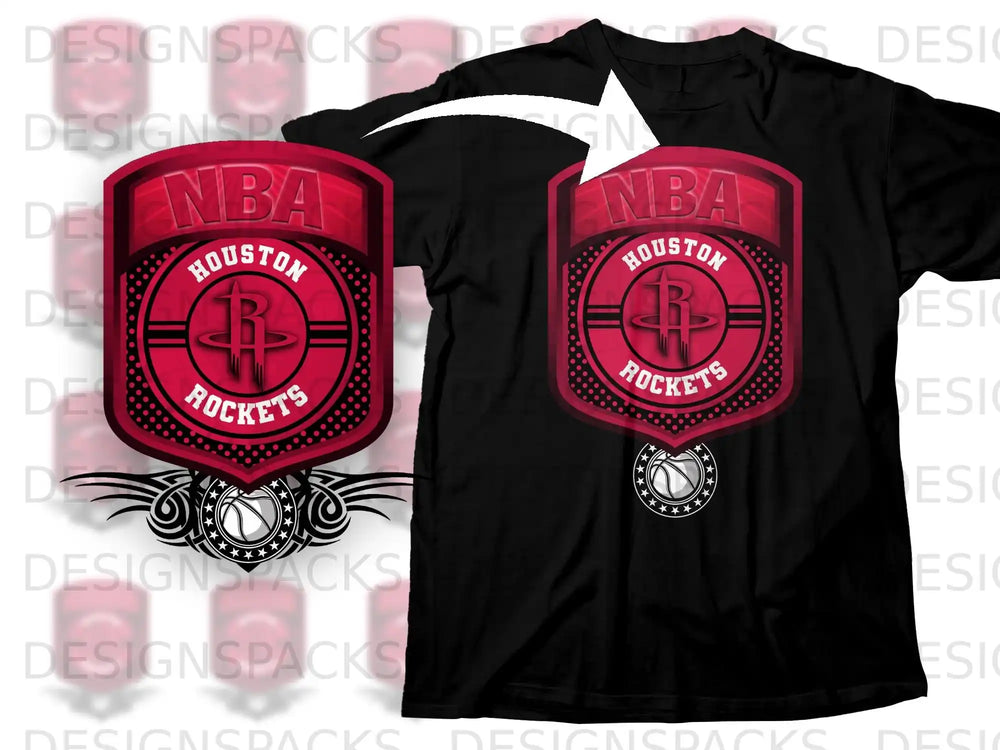 Houston Rockets NBA Graphic Print Shirt