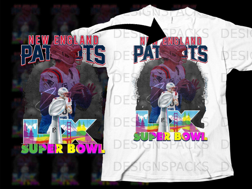 New England Patriots Super Bowl T-shirt for Fans