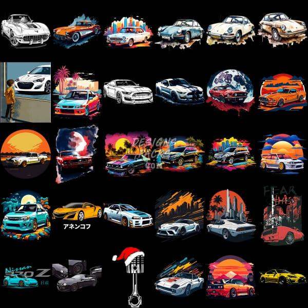 99 Artificial Intelligence Generated Cars Designs Bundle Png