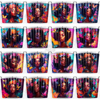 Load image into Gallery viewer, 99 Black Girl Beauty Tumbler Wrap Bundle Jpg
