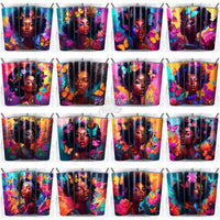 Load image into Gallery viewer, 99 Black Girl Beauty Tumbler Wrap Bundle Jpg
