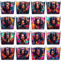 Load image into Gallery viewer, 99 Black Girl Beauty Tumbler Wrap Bundle Jpg

