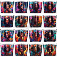 Load image into Gallery viewer, 99 Black Girl Beauty Tumbler Wrap Bundle Jpg
