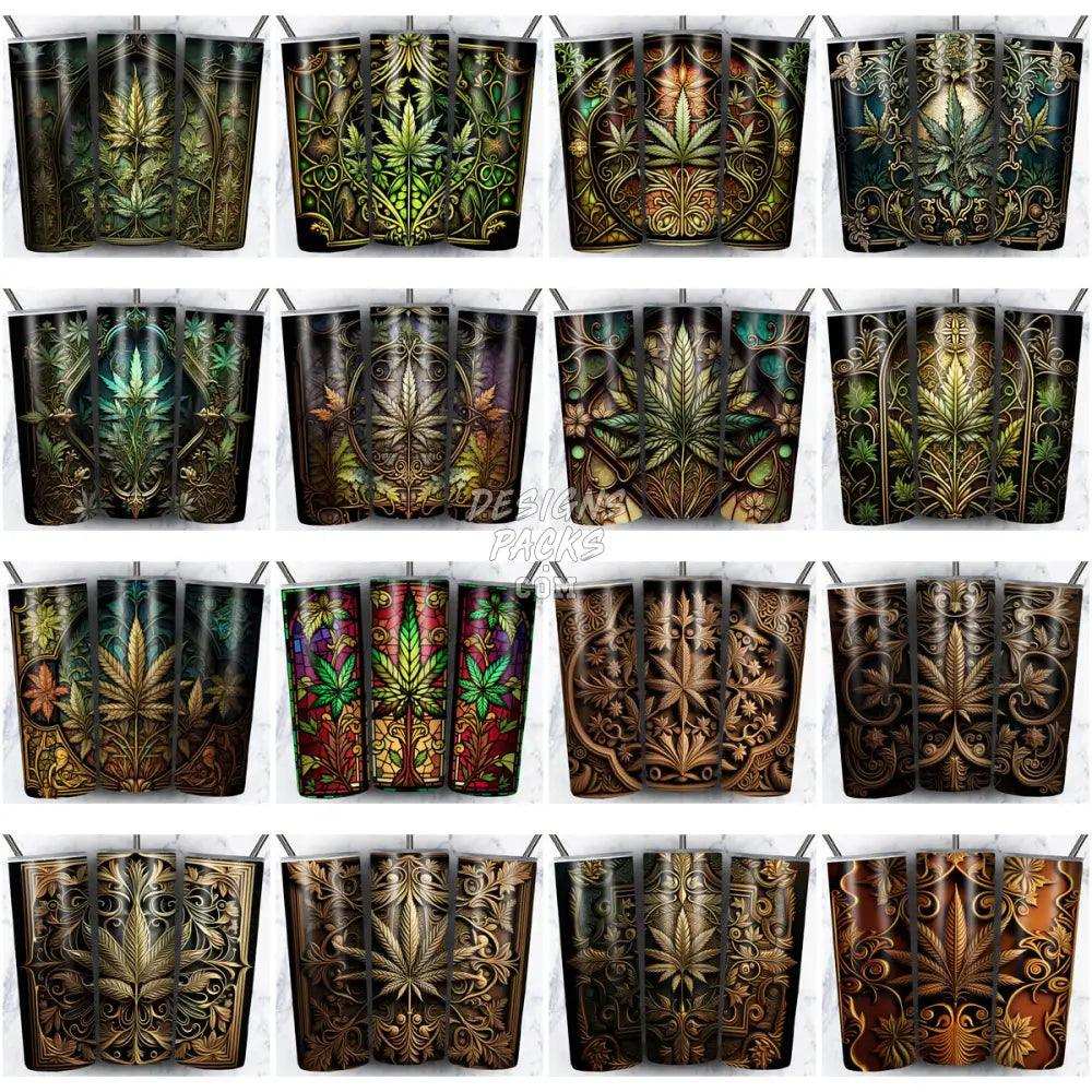 99 Cannabis Weed Tumbler Wrap Bundle Jpg