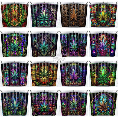 99 CANNABIS Weed Tumbler Wrap Bundle JPG