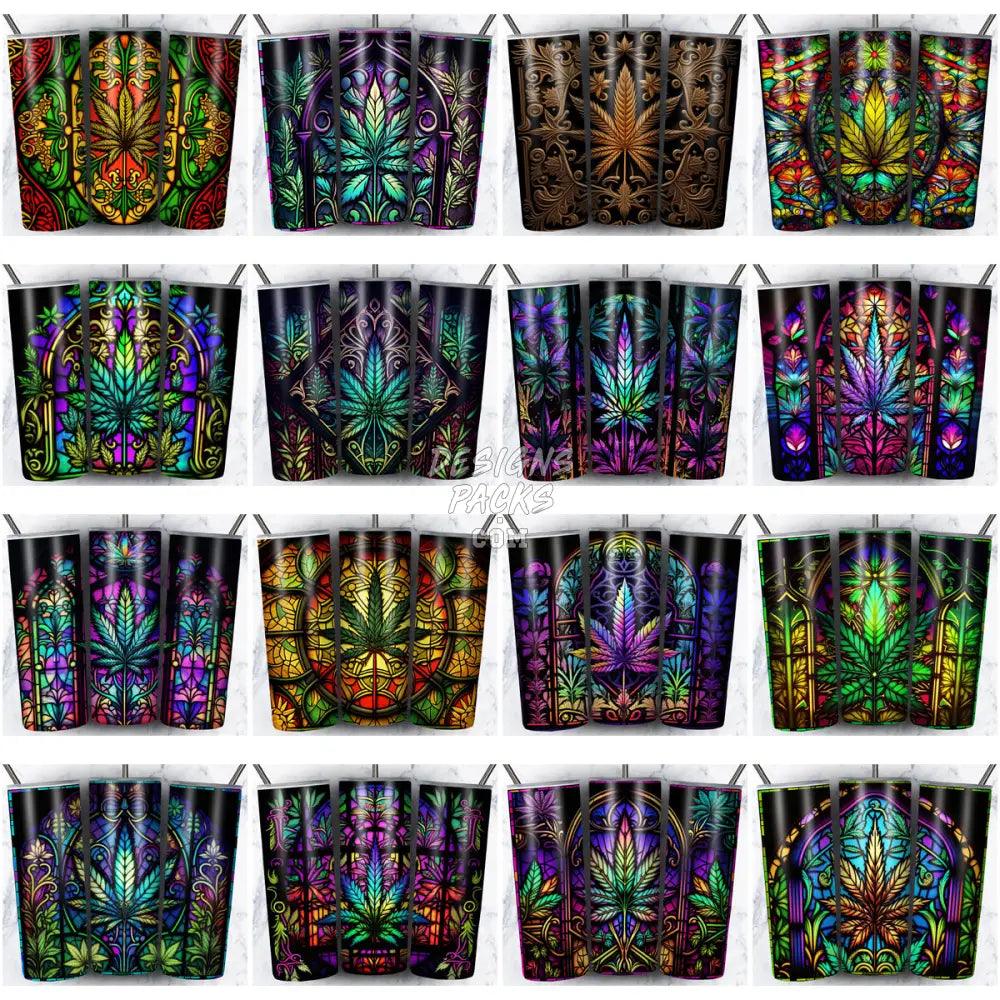 99 Cannabis Weed Tumbler Wrap Bundle Jpg