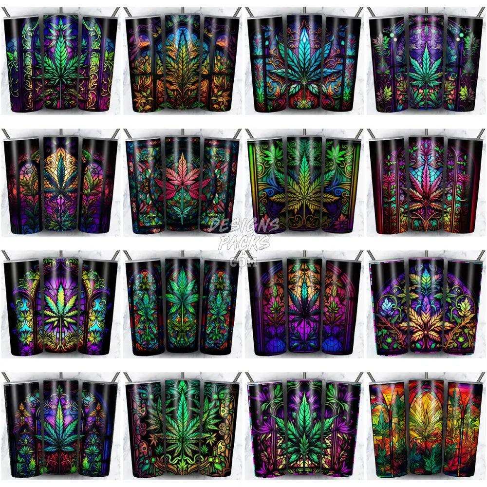 99 Cannabis Weed Tumbler Wrap Bundle Jpg