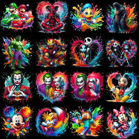 Load image into Gallery viewer, 99 Cartoon Popculture Color Drip Designs Bundle PNG
