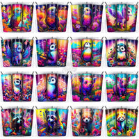 Load image into Gallery viewer, 99 Colorful Animals Tumbler Wrap Bundle Jpg
