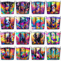 Load image into Gallery viewer, 99 Colorful Animals Tumbler Wrap Bundle Jpg
