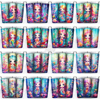 Load image into Gallery viewer, 99 Cute Mermaid Tumbler Wrap Bundle Jpg
