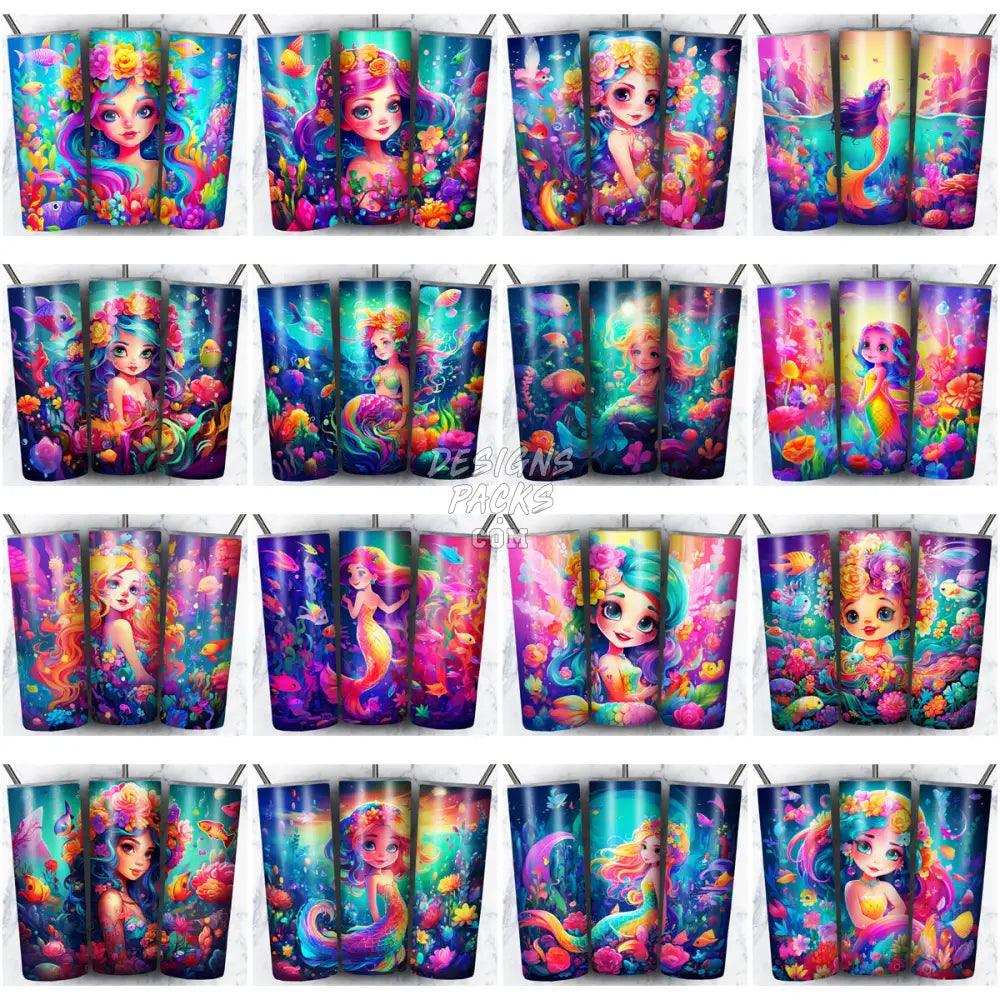 99 Cute Mermaid Tumbler Wrap Bundle Jpg