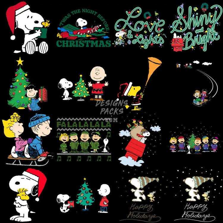 99 Dog Cartoon Christmas Designs Bundle Png