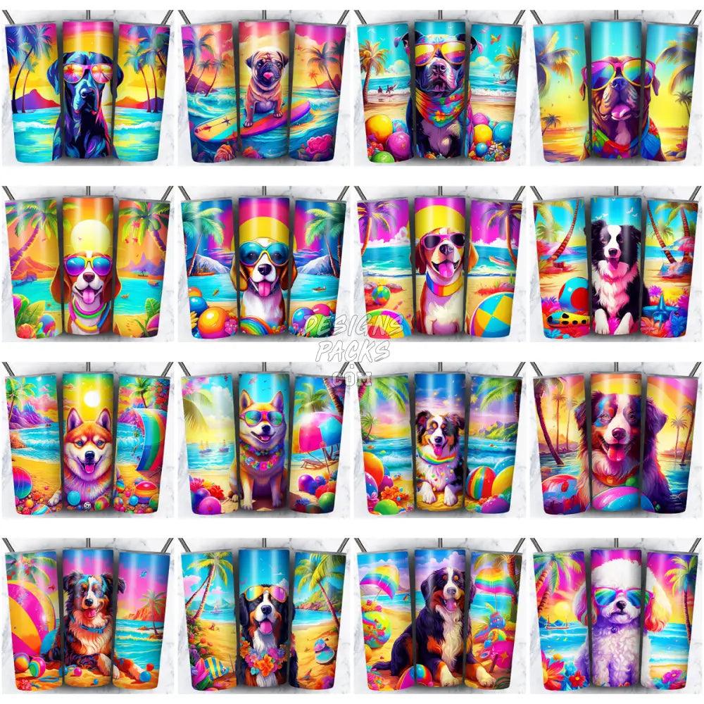 99 Dogs On The Beach Tumbler Wrap Bundle Jpg