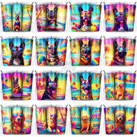 Load image into Gallery viewer, 99 Dogs On The Beach Tumbler Wrap Bundle Jpg
