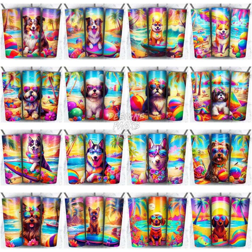 99 Dogs On The Beach Tumbler Wrap Bundle Jpg
