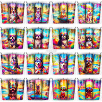 Load image into Gallery viewer, 99 Dogs On The Beach Tumbler Wrap Bundle Jpg
