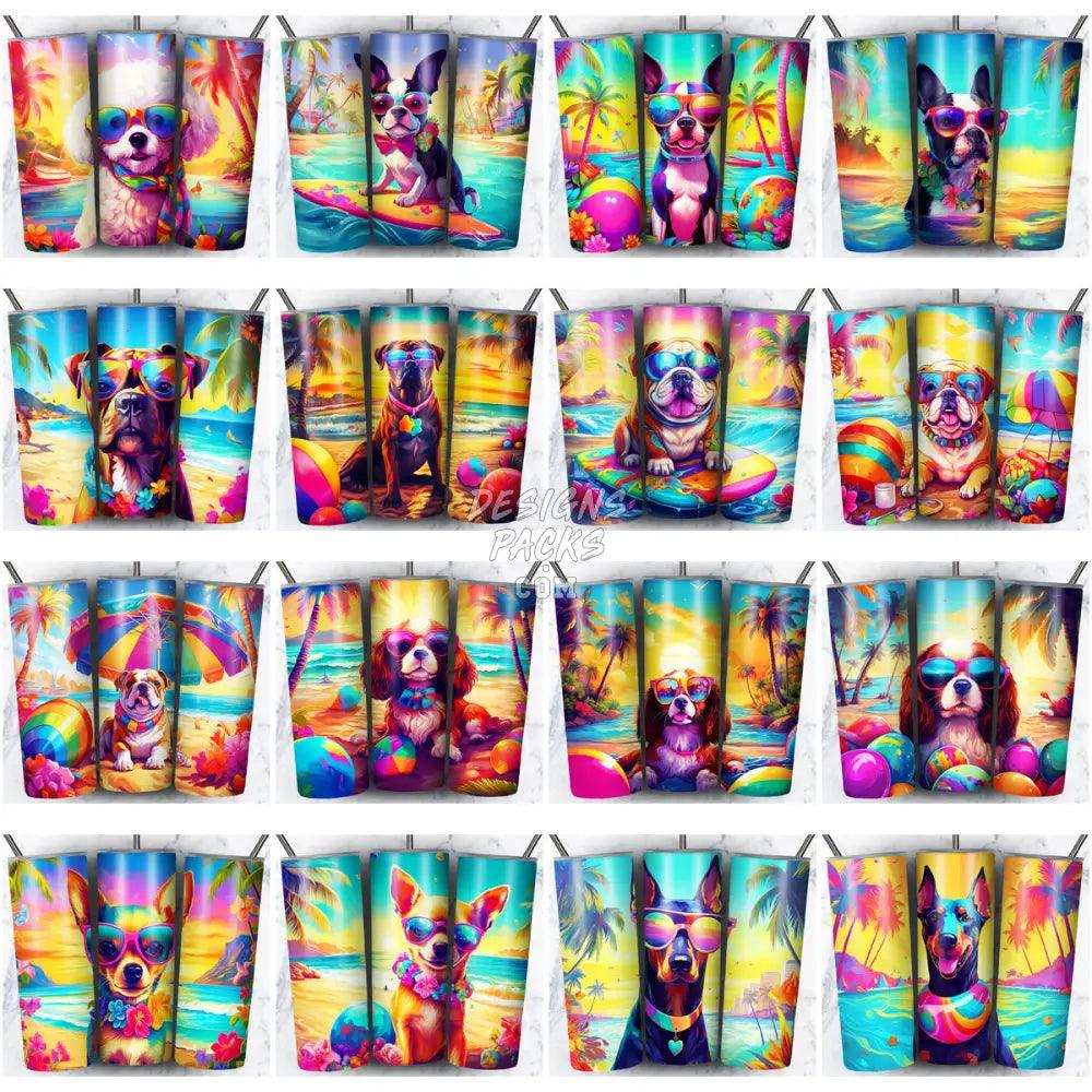 99 Dogs On The Beach Tumbler Wrap Bundle Jpg