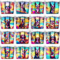 Load image into Gallery viewer, 99 Dogs On The Beach Tumbler Wrap Bundle Jpg
