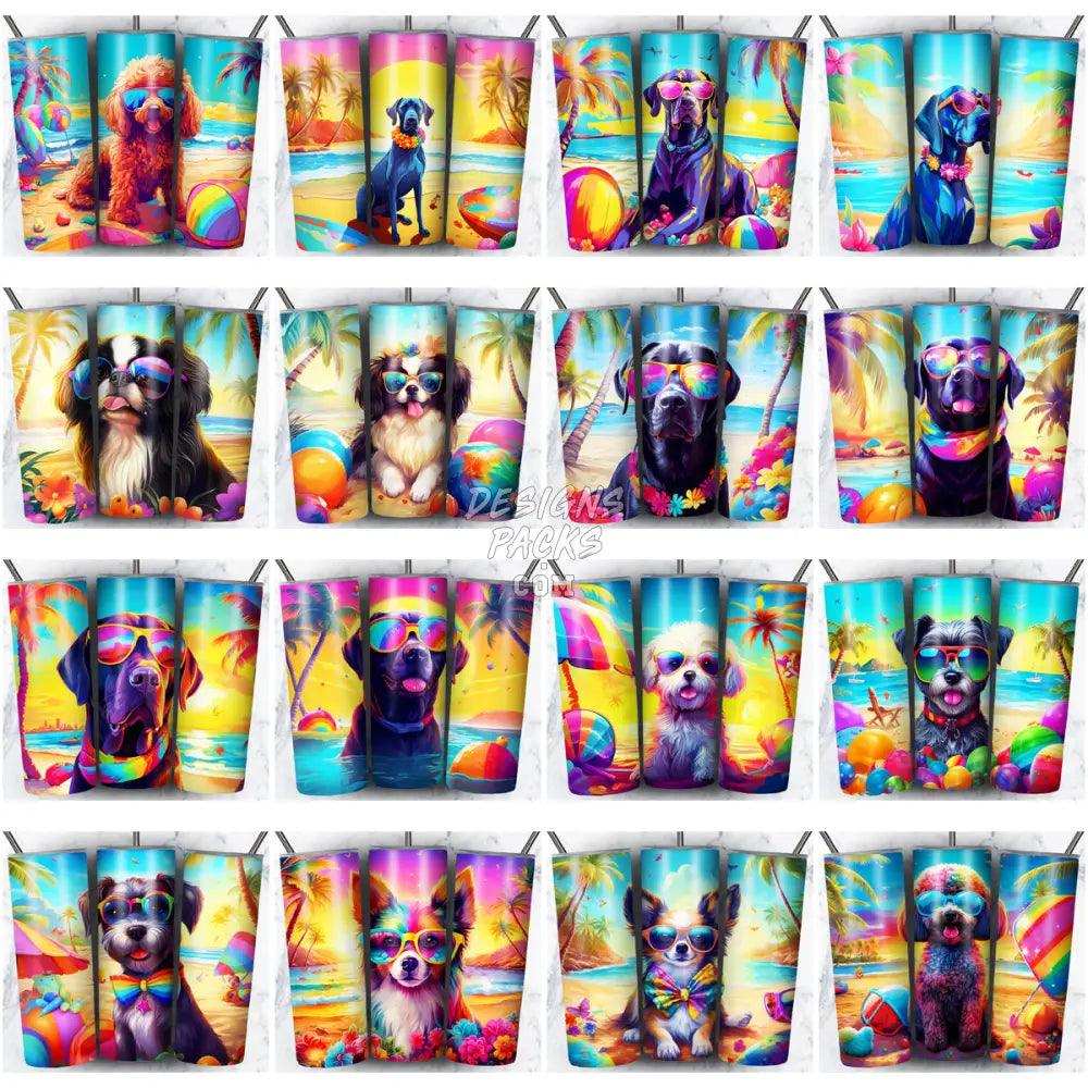 99 Dogs On The Beach Tumbler Wrap Bundle Jpg