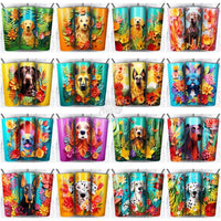 Load image into Gallery viewer, 99 Dogs Paper Art Tumbler Wrap Bundle Jpg
