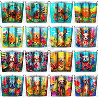 Load image into Gallery viewer, 99 Dogs Paper Art Tumbler Wrap Bundle Jpg
