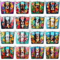 Load image into Gallery viewer, 99 Dogs Paper Art Tumbler Wrap Bundle Jpg
