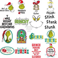 Load image into Gallery viewer, 99 Grinch Cartoon Christmas Designs Bundle Png
