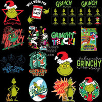 Load image into Gallery viewer, 99 Grinch Cartoon Christmas Designs Bundle Png
