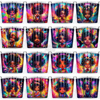 Load image into Gallery viewer, 99 Magical Cute Black Baby Girl Tumbler Wrap Bundle Jpg
