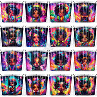 Load image into Gallery viewer, 99 Magical Cute Black Baby Girl Tumbler Wrap Bundle Jpg
