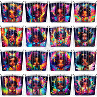 Load image into Gallery viewer, 99 Magical Cute Black Baby Girl Tumbler Wrap Bundle Jpg
