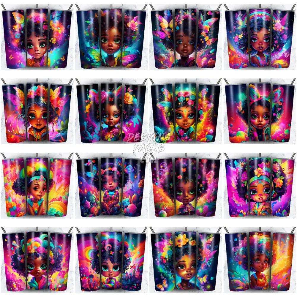 99 Magical Cute Black Baby Girl Tumbler Wrap Bundle Jpg
