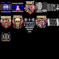 Load image into Gallery viewer, 99 Mixed Streetwear Designs Bundle Png Svg Eps
