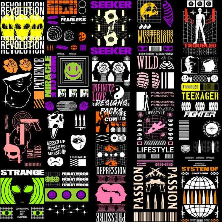 99 Mixed Streetwear Designs Bundle Png Svg Eps