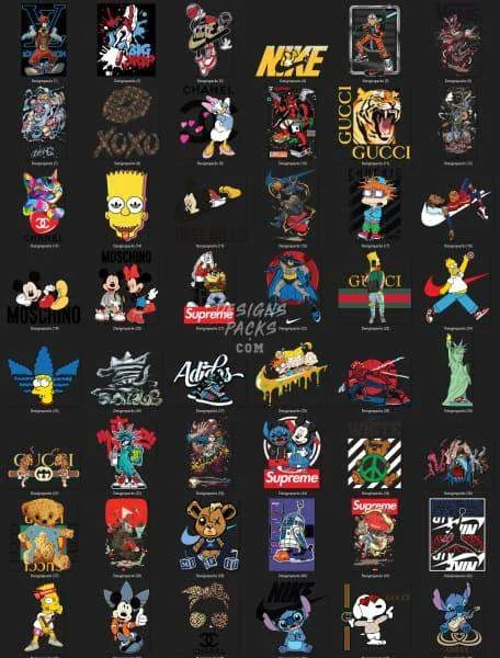 99 Sport Mix Popculture Brand Designs Bundle PNG