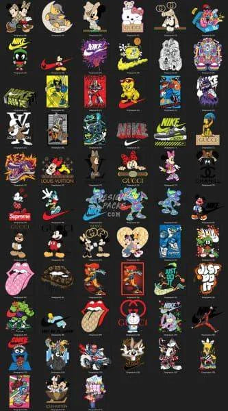 99 Sport Mix Popculture Brand Designs Bundle PNG