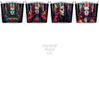 Load image into Gallery viewer, 99 Sugar Skull Lady Tumbler Wrap Bundle Jpg
