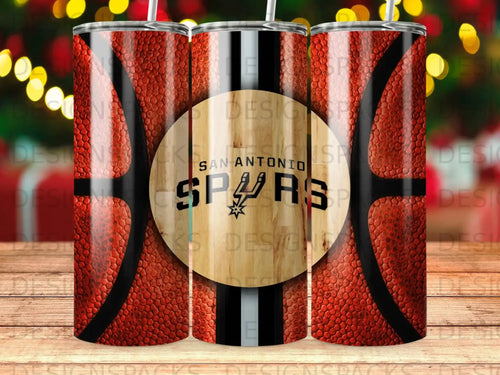 San Antonio Spurs basketball texture wood grain tumbler product type