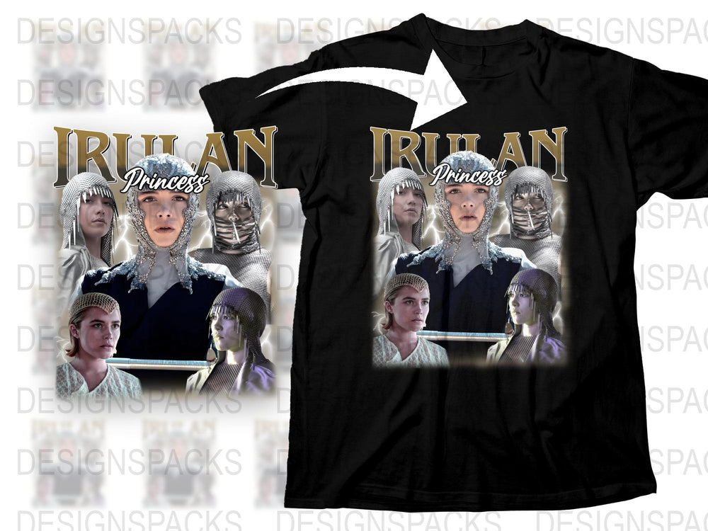 Rihann Princess Graphic T-Shirt, Vintage Style Tee, Movie Inspired Design, Unisex Black Cotton Shirt