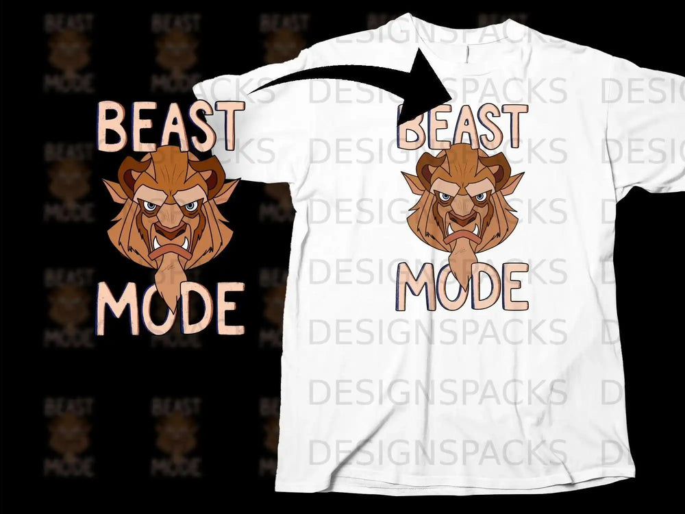 Beast Mode Graphic Tee with Bold Beast Design