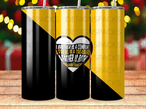 Tumbler with quote 
