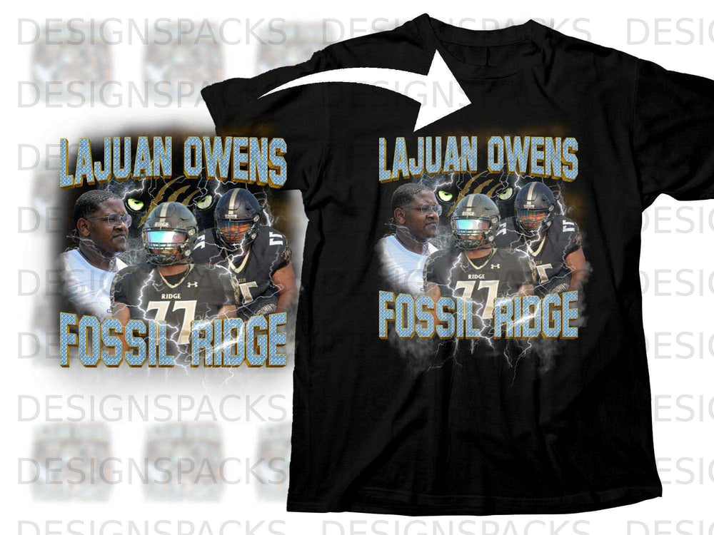 LAJUAN OWENS FOSSIL RIDGE Custom Football Themed Shirt