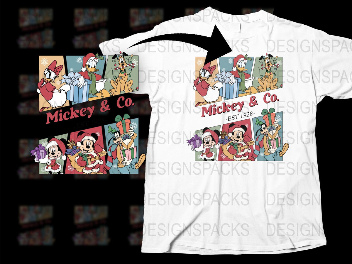 Vintage Mickey and Co T-Shirt, Classic Disney Characters Tee, Cartoon Graphic Shirt, 1980s Retro Style Apparel