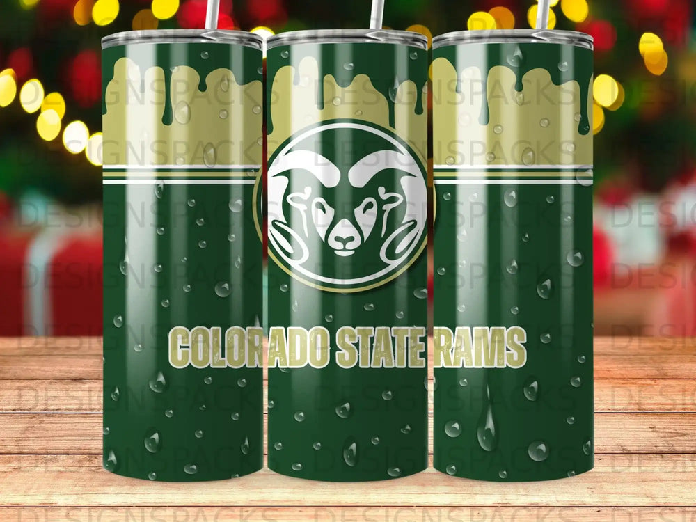 Colorado State Rams Green Gold Dripping Tumbler product type
