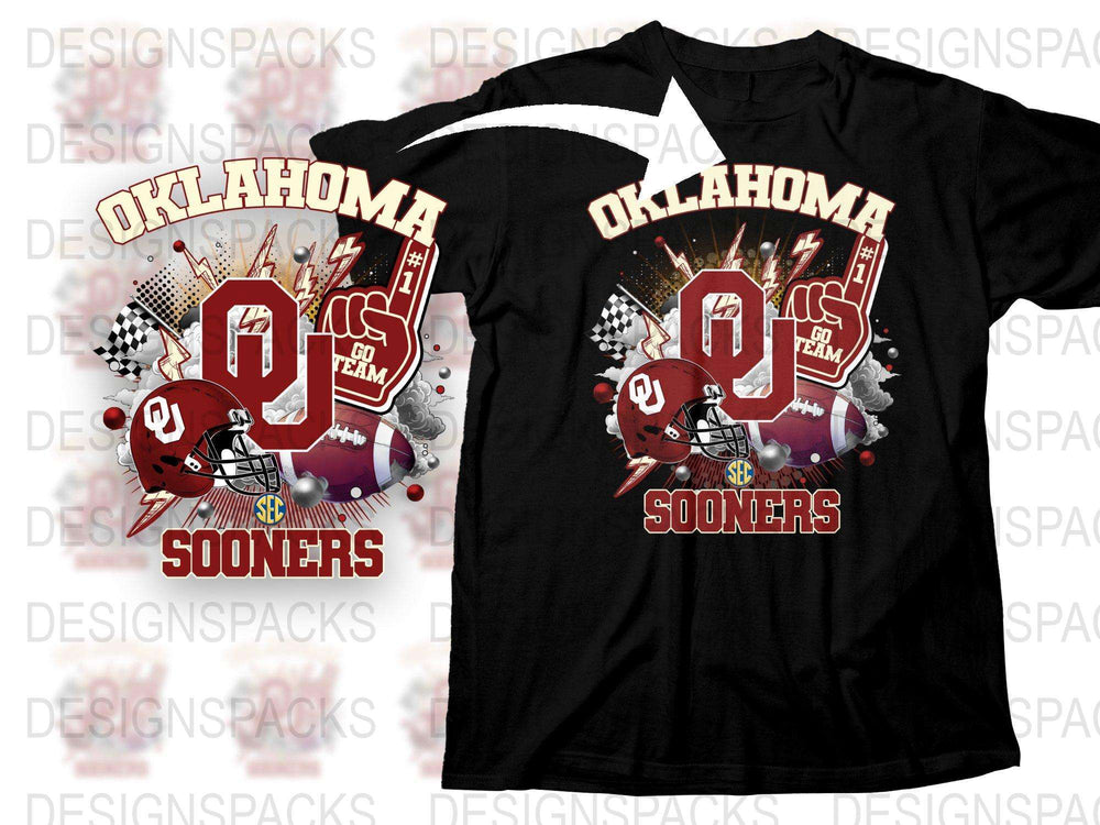 Oklahoma Sooners T-Shirt, College Sports Graphic Tee, Football Fan Apparel, Game Day Shirt