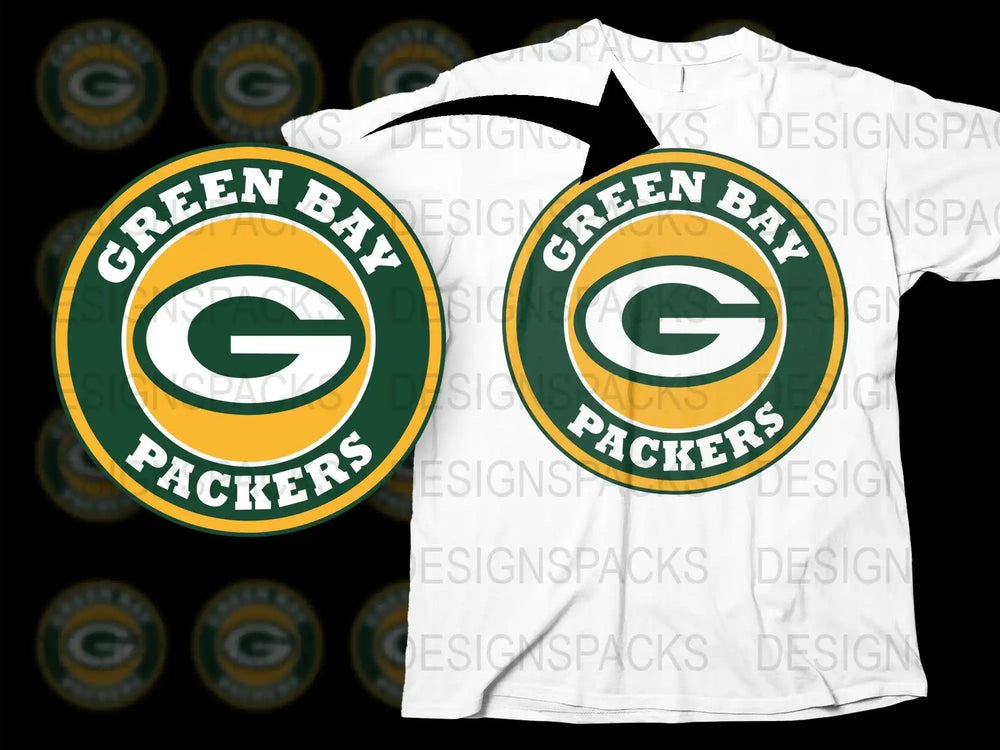 Green Bay Packers Logo T-Shirt, Sports Fan Apparel, Football Team Tee, Casual Wear, Unisex Gift Idea