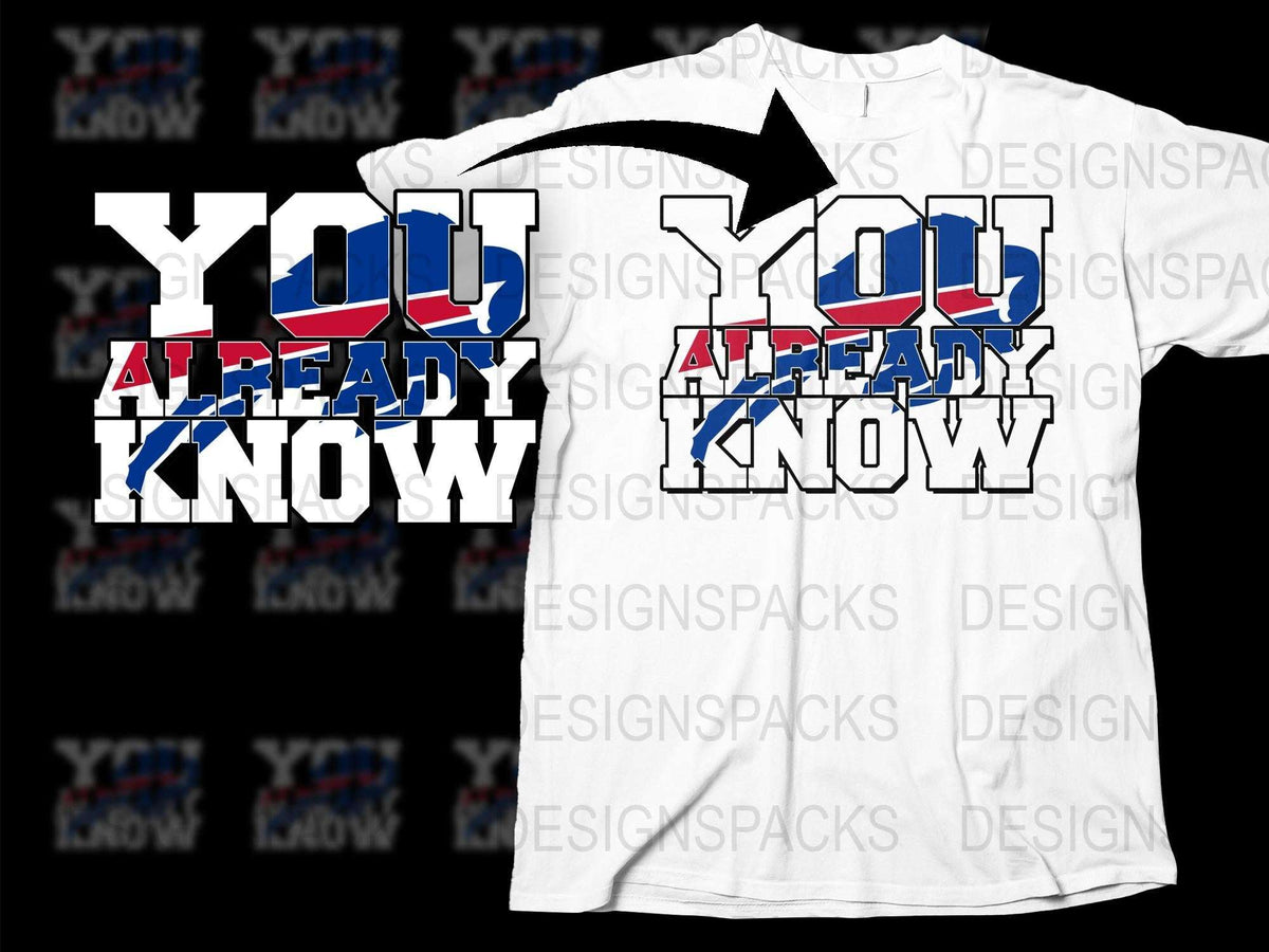 You Already Know Graphic T-Shirt, Bold Text Streetwear Style, Casual Unisex White Tee