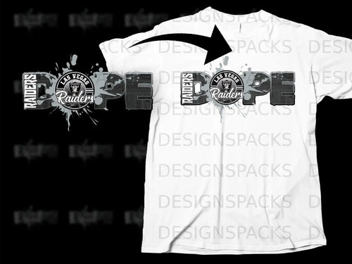 Las Vegas Raiders Dope Graphic Tee Shirt Design