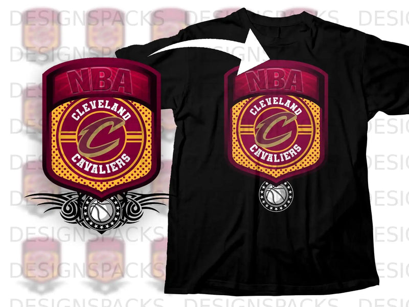 NBA Cleveland Cavaliers Emblem Design Shirt